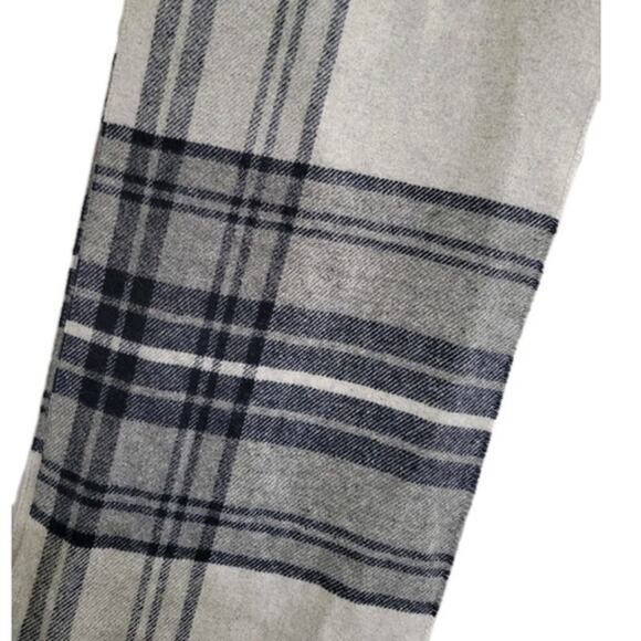 Italian Woollen Treasures Luxury 100% Lambswool Scarf Fringe Plaid‎ - NEW - Picture 3 of 8